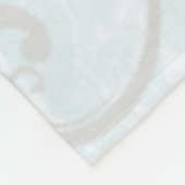 Blue Dolphin Personalized Fleece Blanket Deken (Hoek)