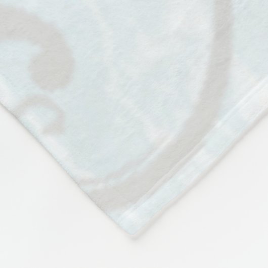 Blue Dolphin Personalized Fleece Blanket Deken (Hoek)