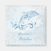Blue Dolphin Personalized Magnet (Voorkant)