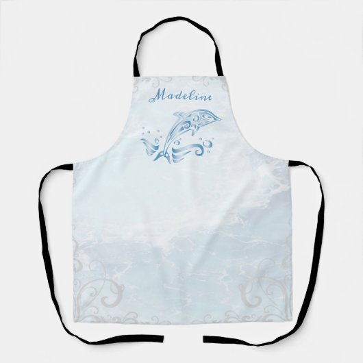 Blue Dolphin, persoonlijk Schort (Voorkant)