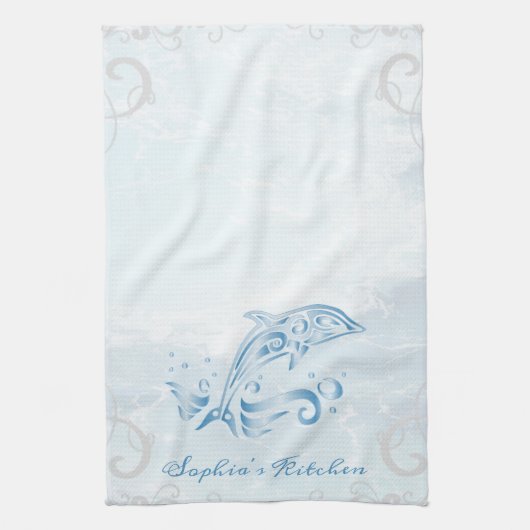 Blue Dolphin Persoonlijke keukenhanddoeken (Verticaal)