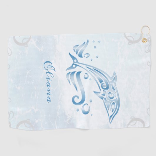 Blue Dolphin Specialized Golf Towel Golfhanddoek (Horizontaal)