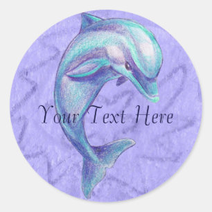 Blue Dolphin Sticker