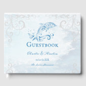 Blue Dolphin Wedding Guestbook Gastenboek (Voorkant)