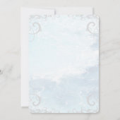 Blue Dolphin Wedding Uitnodiging (Achterkant)