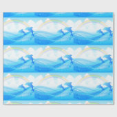 Blue Dolphins Jumping Cadeaupapier (Vlak)