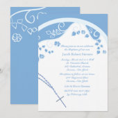 Blue Dome Religieuze Uitnodiging (Voorkant / Achterkant)