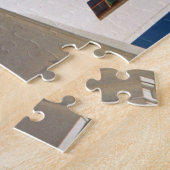 Blue dome, Santorini, Griekenland 30-pc Legpuzzel (Zijkant)