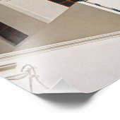 Blue dome, Santorini, Griekenland Foto Afdruk (Hoek)