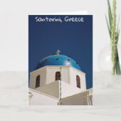 Blue dome, Santorini, Griekenland Kaart (Voorkant)