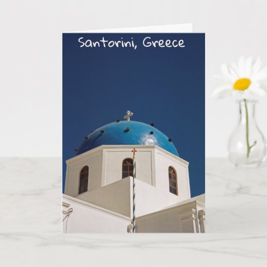 Blue dome, Santorini, Griekenland Kaart (Kleine Plant)