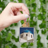 Blue dome, Santorini, Griekenland Sleutelhanger (Hand)