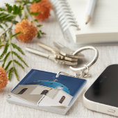Blue dome, Santorini, Griekenland Sleutelhanger (Voorkant Rechts)
