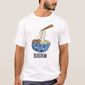 Blue-don Funny Udon Pun  T-shirt (Voorkant)