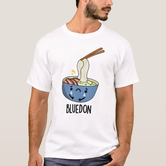 Blue-don Funny Udon Pun  T-shirt (Voorkant)