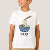 Blue-don Funny Udon Pun  T-shirt (Voorkant)