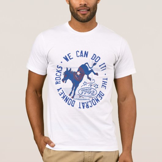 Blue Donkey Kicking Shirt (Voorkant)