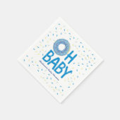 Blue Donut Baby shower servet (Hoek)