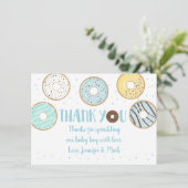 Blue Donut Baby Sprinkle Bedankt (Staand voorkant)
