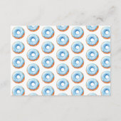 Blue Donut Baby Sprinkle Boeken voor Baby Informatiekaartje (Achterkant)