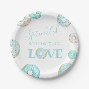 Blue Donut Baby Sprinkle papier Bord