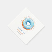 Blue Donut Baby Sprinkle Servet (Hoek)