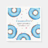 Blue Donut Baby Sprinkle Servet (Voorkant)
