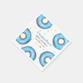 Blue Donut Baby Sprinkle Servet (Hoek)