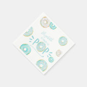 Blue Donut Baby Sprinkle Servet (Hoek)