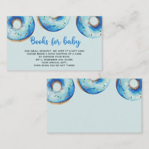 Blue Donut Books voor baby Informatiekaartje