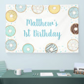 Blue Donut Sprinkles Birthday Banner (Beurs)