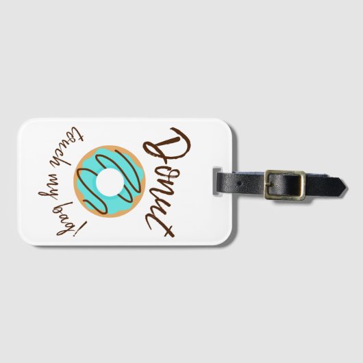 Blue Donut Touch Mijn Tas Bagagelabel (Voorkant (horizontaal))