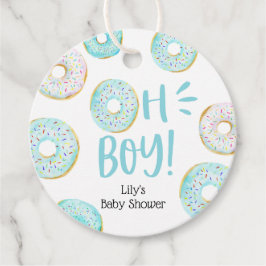 Blue Donuts Baby Sprinkle Classic Ronde Sticker Bedankjes Labels
