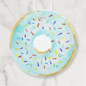 Blue Donuts Baby Sprinkle Classic Ronde Sticker Bedankjes Labels (Achterkant)