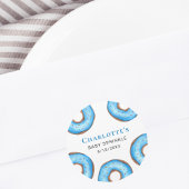 Blue Donuts Baby Sprinkle Ronde Sticker