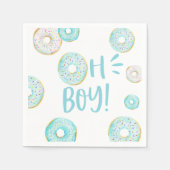 Blue Donuts Baby Sprinkle Servet (Voorkant)