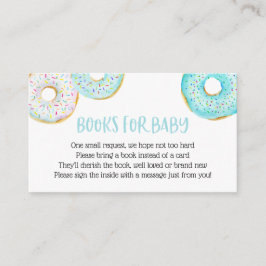 Blue Donuts Boeken voor Baby insert kaart