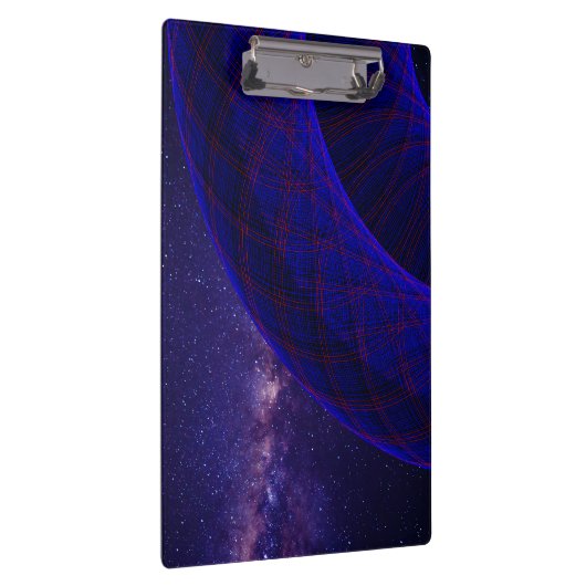 Blue Donuts In Outer Space Geometric Clipboard Klembord (Rechts)