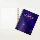 Blue Donuts In Outer Space Geometric Planner (Display)