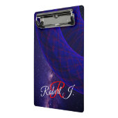 Blue Donuts In Outer Space Mini Clipboard Klembord (Angled2)