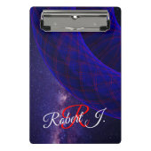 Blue Donuts In Outer Space Mini Clipboard Klembord (Voorkant)