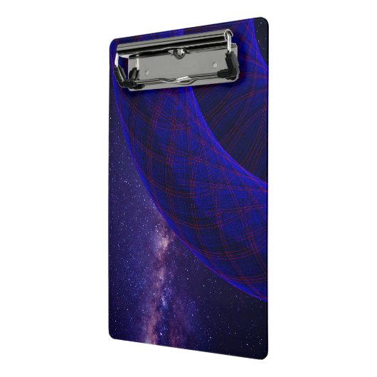 Blue Donuts In Outer Space Mini Clipboard Klembord (Angled2)