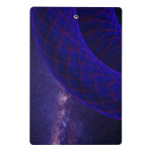 Blue Donuts In Outer Space Mini Clipboard Klembord (Achterkant)