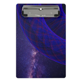 Blue Donuts In Outer Space Mini Clipboard Klembord
