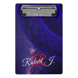 Blue Donuts In Outer Space Mini Clipboard Mini Klembord