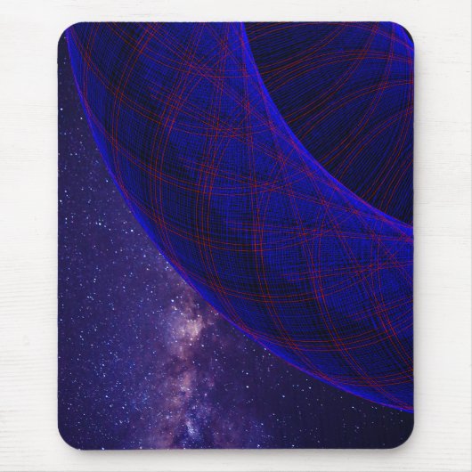 Blue Donuts In Outer Space Mouse Pad Muismat (Voorkant)