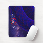 Blue Donuts In Outer Space Mouse Pad Muismat (Met muis)
