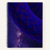 Blue Donuts In Outer Space Spiral Notebook Notitieboek (Voorkant)