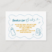 Blue Doodle Baby is een brouwerij voor Baby Informatiekaartje (Voorkant)