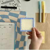 Blue Doodle Border Post-it Notes 7,6 x 7,6 cm